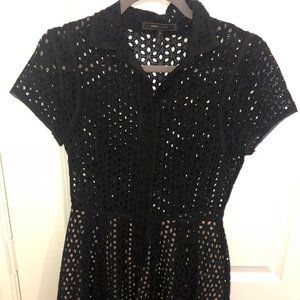 BCBGMaxAzria Dasha Full Skirt Button-Down Dress